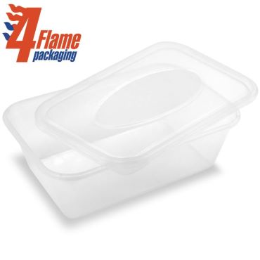 4Flame 650 ml Microwave P.C with Lids-1x25001
